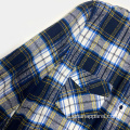 Camicia di flanella grigia e blu casual autunno moda